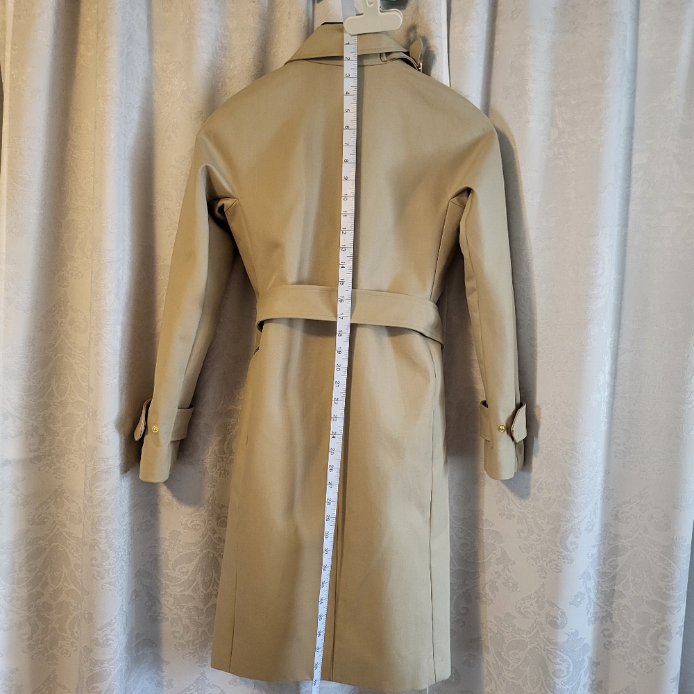 J. Crew Classic, Luxury, Women Trench Coat, Size 00, Vintage Khaki, Fall - Picture 13 of 16